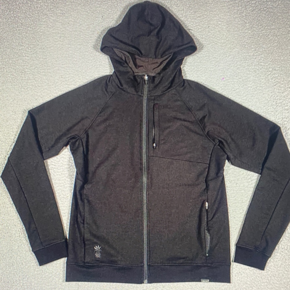 Men's Dark Gray Performance Jacket with Hood